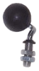 Complete Black Rubber Castor